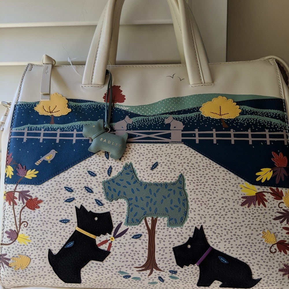 Radley London Dog Manor Leather Satchel